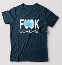 Load image into Gallery viewer, Covid 19 T-Shirt for Men-Petrol Blue-Ektarfa.online
