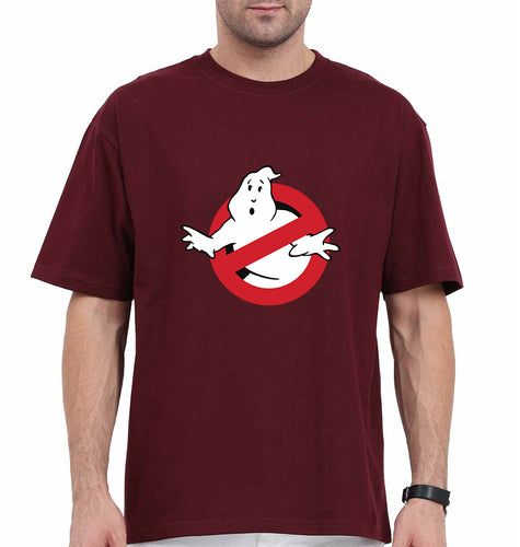 Ghostbusters Oversized T-Shirt for Men-Maroon-Ektarfa.online