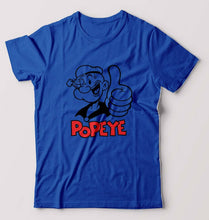 Load image into Gallery viewer, Popeye T-Shirt for Men-Royal Blue-Ektarfa.online
