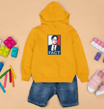Load image into Gallery viewer, Dwight Schrute Fact Kids Hoodie for Boy/Girl-Mustard Yellow-Ektarfa.online
