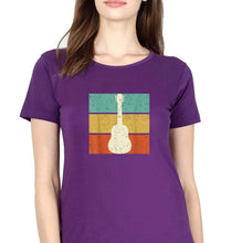 Load image into Gallery viewer, Guitar T-Shirt for Women-Purple-Ektarfa.online
