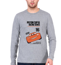 Load image into Gallery viewer, Lightning McQueen Full Sleeves T-Shirt for Men-Grey Melange-Ektarfa.online
