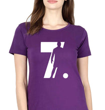 Load image into Gallery viewer, Cristiano Ronaldo CR7 T-Shirt for Women-Purple-Ektarfa.online
