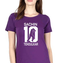 Load image into Gallery viewer, Sachin Tendulkar T-Shirt for Women-Purple-Ektarfa.online
