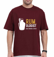 Load image into Gallery viewer, Rum Oversized T-Shirt for Men-Maroon-Ektarfa.online
