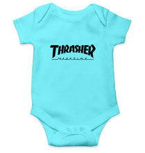 Load image into Gallery viewer, Thrasher Magazine Kids Romper For Baby Boy/Girl-0-5 Months(18 Inches)-Sky Blue-Ektarfa.online
