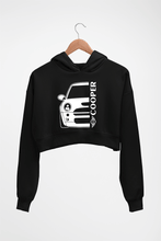Load image into Gallery viewer, MINI Cooper Crop HOODIE FOR WOMEN-Black-Ektarfa.online
