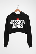 Load image into Gallery viewer, Jessica Jones Crop HOODIE FOR WOMEN-Black-Ektarfa.online
