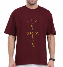 Load image into Gallery viewer, Cactus Jack Travis Scott Oversized T-Shirt for Men-Maroon-Ektarfa.online
