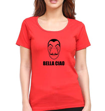 Load image into Gallery viewer, Money Heist Bella Ciao T-Shirt for Women-Red-Ektarfa.online
