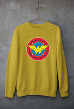 Load image into Gallery viewer, Wonder Woman Superhero Unisex Sweatshirt for Men/Women-Mustard Yellow-Ektarfa.online
