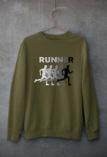 Load image into Gallery viewer, Runner Running Unisex Sweatshirt for Men/Women-Olive Green-Ektarfa.online
