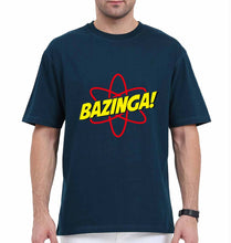 Load image into Gallery viewer, Sheldon Cooper Bazinga Oversized T-Shirt for Men-Petrol Blue-Ektarfa.online
