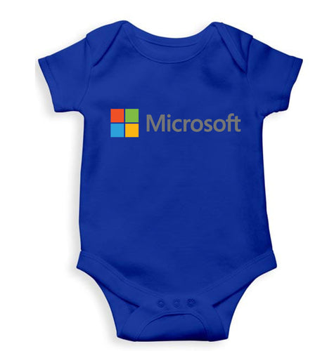 Microsooft Kids Romper For Baby Boy/Girl-0-5 Months(18 Inches)-Royal Blue-Ektarfa.online