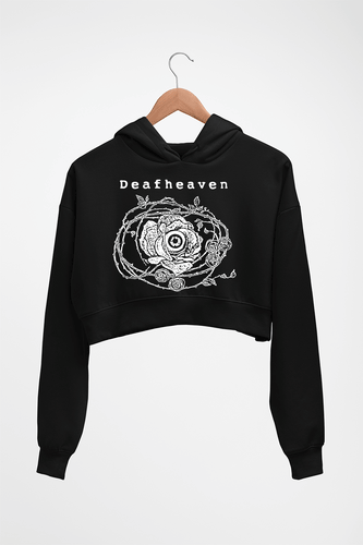 Deafheaven Crop HOODIE FOR WOMEN-Black-Ektarfa.online