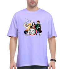 Load image into Gallery viewer, Demon Slayer Oversized T-Shirt for Men-Lavender-Ektarfa.online
