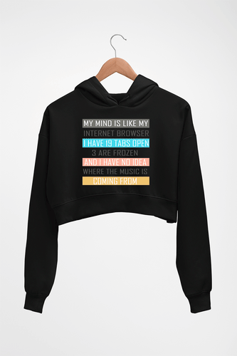 Internet Crop HOODIE FOR WOMEN-Black-Ektarfa.online