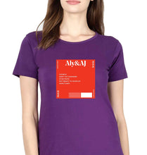 Load image into Gallery viewer, Aly &amp; AJ T-Shirt for Women-Purple-Ektarfa.online
