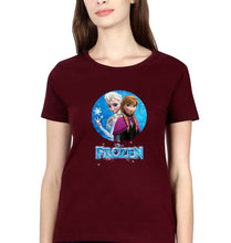 Load image into Gallery viewer, Frozen Elsa T-Shirt for Women-Maroon-Ektarfa.online
