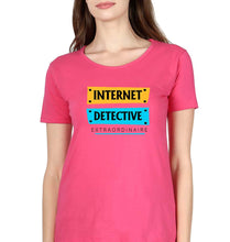 Load image into Gallery viewer, Internet T-Shirt for Women-Pink-Ektarfa.online

