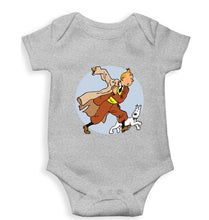 Load image into Gallery viewer, Tintin Kids Romper For Baby Boy/Girl-0-5 Months(18 Inches)-Grey-Ektarfa.online
