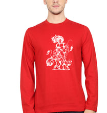 Load image into Gallery viewer, Hanuman Ji (God) Full Sleeves T-Shirt for Men-Red-Ektarfa.online
