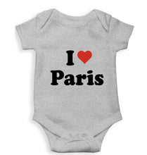 Load image into Gallery viewer, I Love Paris Kids Romper For Baby Boy/Girl-0-5 Months(18 Inches)-Grey-Ektarfa.online
