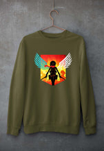Load image into Gallery viewer, Attack on Titan Unisex Sweatshirt for Men/Women-Olive Green-Ektarfa.online

