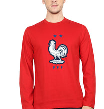 Load image into Gallery viewer, France Football Full Sleeves T-Shirt for Men-Red-Ektarfa.online

