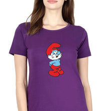 Load image into Gallery viewer, Papa Smurf T-Shirt for Women-Purple-Ektarfa.online

