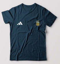 Load image into Gallery viewer, Argentina Football T-Shirt for Men-Petrol Blue-Ektarfa.online
