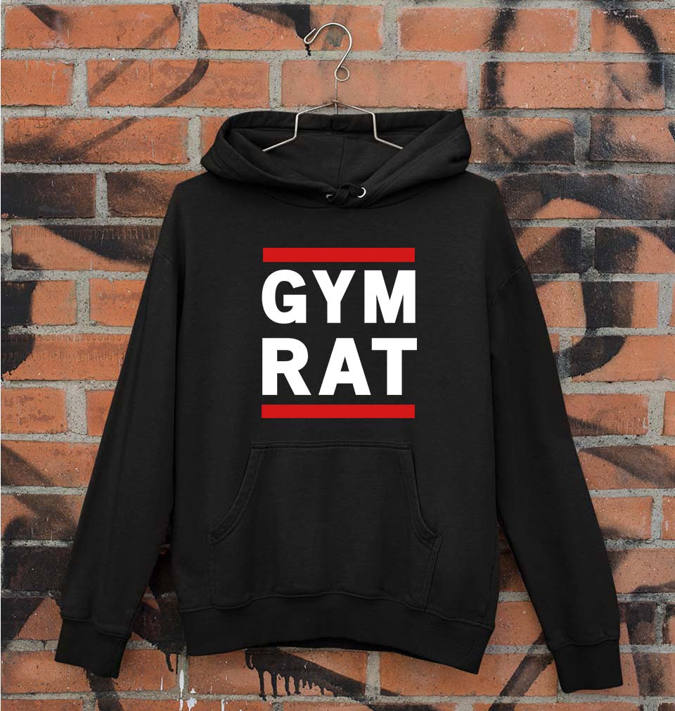 Gym Rat Unisex Hoodie for Men/Women-Black-Ektarfa.online