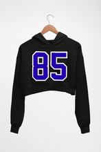 Load image into Gallery viewer, Varsity 85 Crop HOODIE FOR WOMEN-Black-Ektarfa.online
