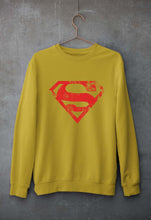 Load image into Gallery viewer, Superman Superhero Unisex Sweatshirt for Men/Women-Mustard yellow-Ektarfa.online
