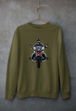Load image into Gallery viewer, Biker Unisex Sweatshirt for Men/Women-Olive Green-Ektarfa.online
