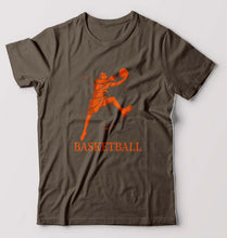 Load image into Gallery viewer, NBA Basketball T-Shirt for Men-Olive Green-Ektarfa.online
