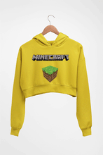Load image into Gallery viewer, Minecraft Crop HOODIE FOR WOMEN-Mustard Yellow-Ektarfa.online
