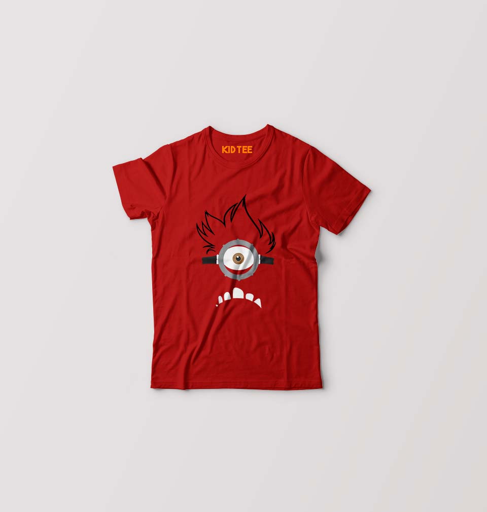 Evil Minion Kids T-Shirt for Boy/Girl-Red-Ektarfa.online
