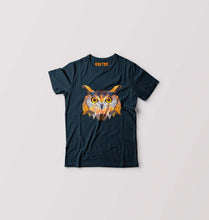 Load image into Gallery viewer, TRIANGLE_OWL Kids T-Shirt for Boy/Girl-Petrol blue-Ektarfa.online
