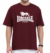 Load image into Gallery viewer, Lonsdale Oversized T-Shirt for Men-Maroon-Ektarfa.online
