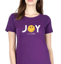 Load image into Gallery viewer, Joy Emoji T-Shirt for Women-Purple-Ektarfa.online
