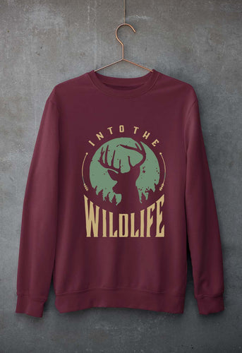 Deer Unisex Sweatshirt for Men/Women-Maroon-Ektarfa.online