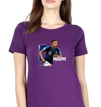 Load image into Gallery viewer, Kylian Mbappé T-Shirt for Women-Purple-Ektarfa.online
