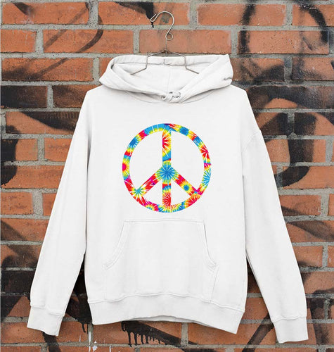 Trippy Psychedelic Peace Unisex Hoodie for Men/Women-White-Ektarfa.online