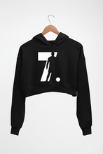 Load image into Gallery viewer, Cristiano Ronaldo CR7 Crop HOODIE FOR WOMEN-Black-Ektarfa.online
