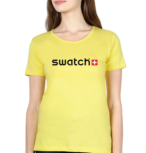 Swatch T-Shirt for Women-Yellow-Ektarfa.online