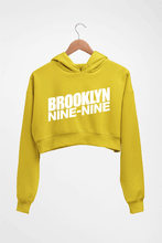 Load image into Gallery viewer, Brooklyn Nine-Nine Crop HOODIE FOR WOMEN-Mustard Yellow-Ektarfa.online
