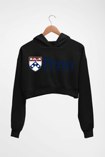 Load image into Gallery viewer, University of Pennsylvania Crop HOODIE FOR WOMEN-Black-Ektarfa.online
