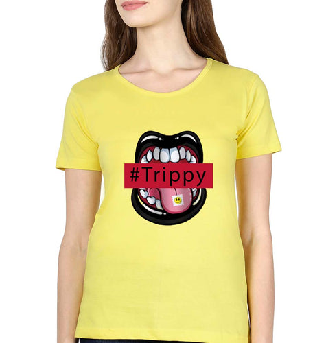 Trippy T-Shirt for Women-Yellow-Ektarfa.online