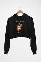 Load image into Gallery viewer, 2Pac Tupac Crop HOODIE FOR WOMEN-Black-Ektarfa.online
